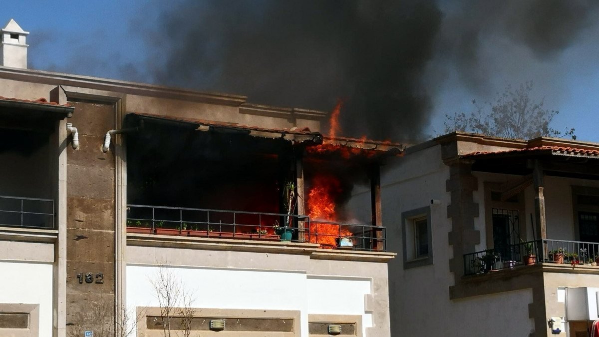 Bodrum'da bir evde çıkan yangın söndürüldü