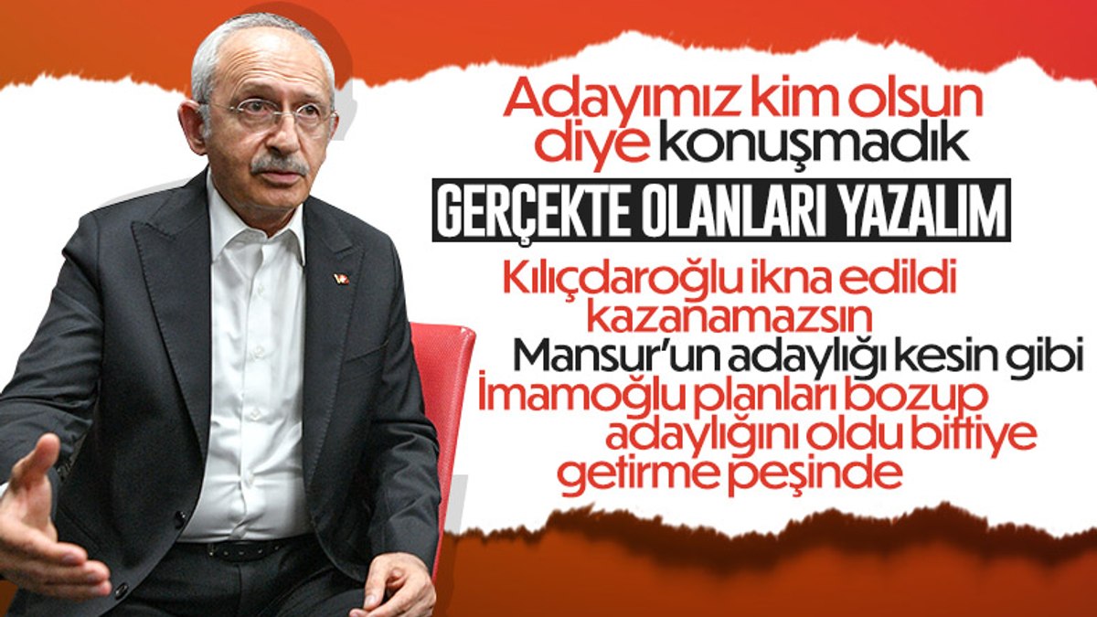 Kemal Kılıçdaroğlu: Aday kim olsun diye daha konuşmadık