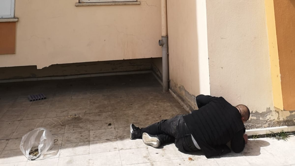 Kayseri'de polisten kaçan hükümlünün ayağı kırıldı
