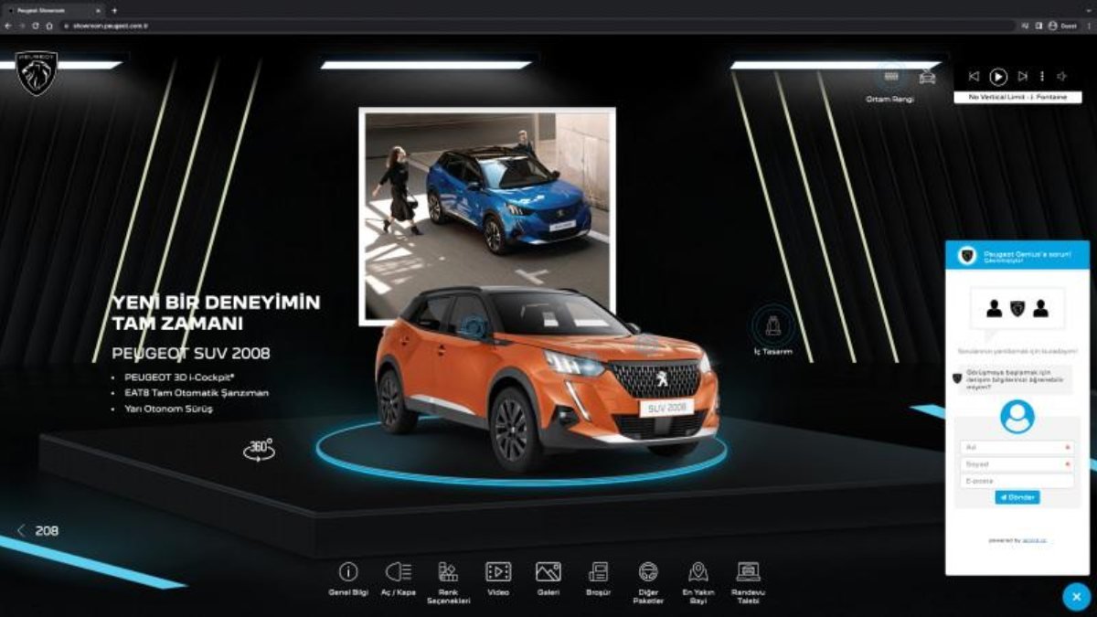 Peugeot, online showroom'unu hayata geçirdi