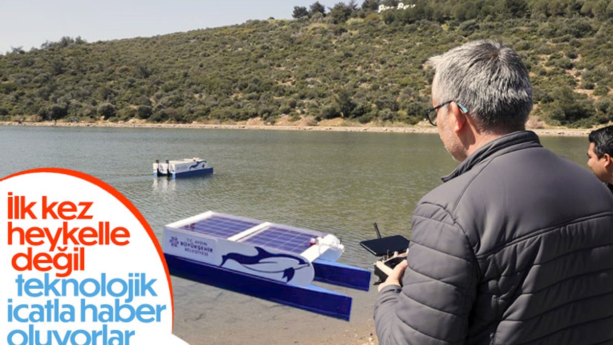 Aydın'da güneş enerjili deniz temizlik aracı üretildi