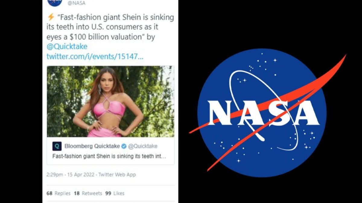 NASA, Twitter'dan bikinili fotoğraf paylaştı