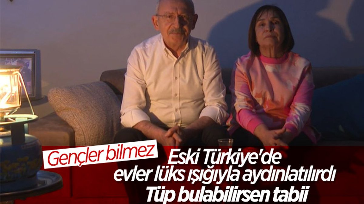 Elektriği kesilen Kemal Kılıçdaroğlu evinden seslendi