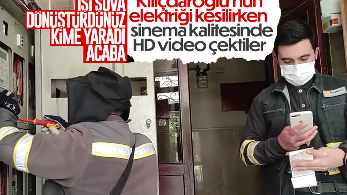 Kemal Kılıçdaroğlu'nun evinin elektriğinin kesilme anları
