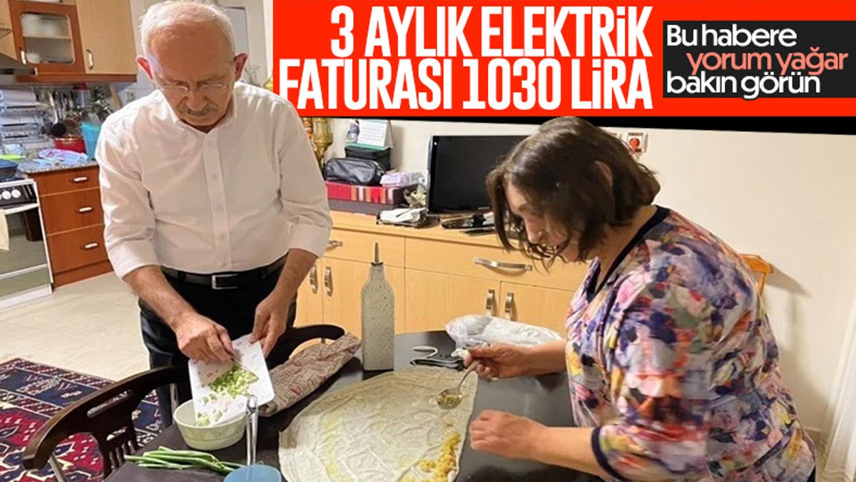 Kemal Kılıçdaroğlu'nun 3 aylık elektrik borcu