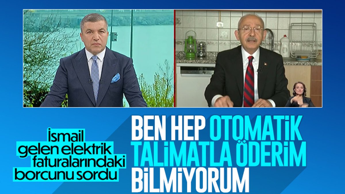 Kemal Kılıçdaroğlu'na elektrik faturalarının borç tutarı soruldu