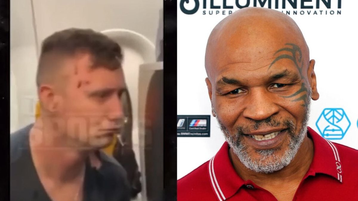 Mike Tyson uçakta yumruklarını konuşturdu