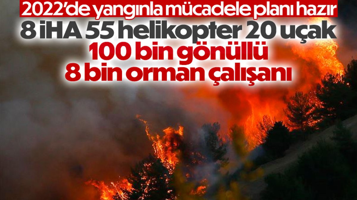 2022 yılı için orman yangınları ile mücadele planı açıklandı
