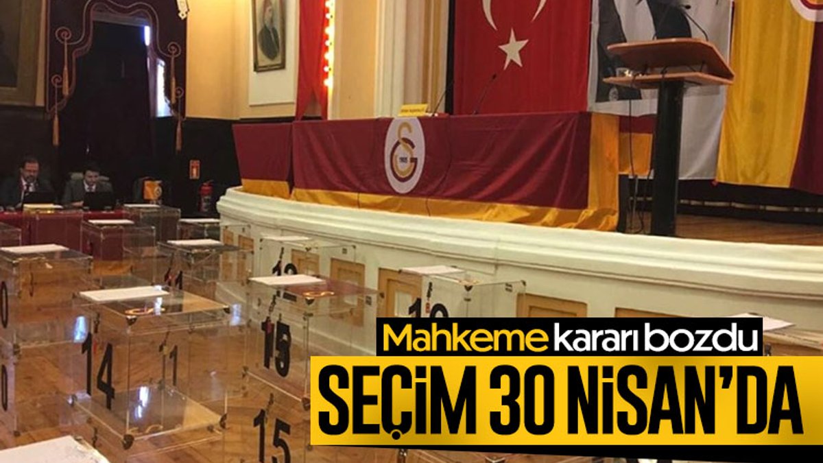 Galatasaray'da seçim tarihi: 30 Nisan