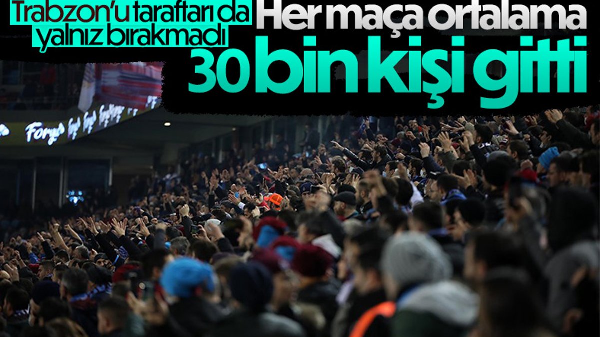 Trabzonspor taraftarından maçlara büyük ilgi