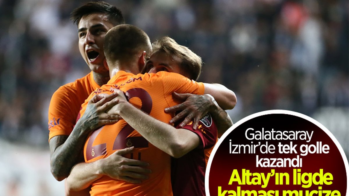 Galatasaray, Altay'ı tek golle geçti