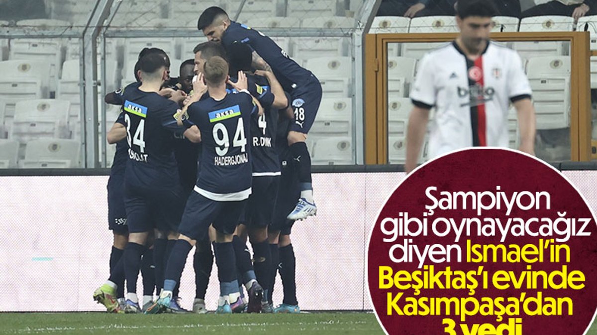 Beşiktaş, Kasımpaşa'ya farklı mağlup oldu