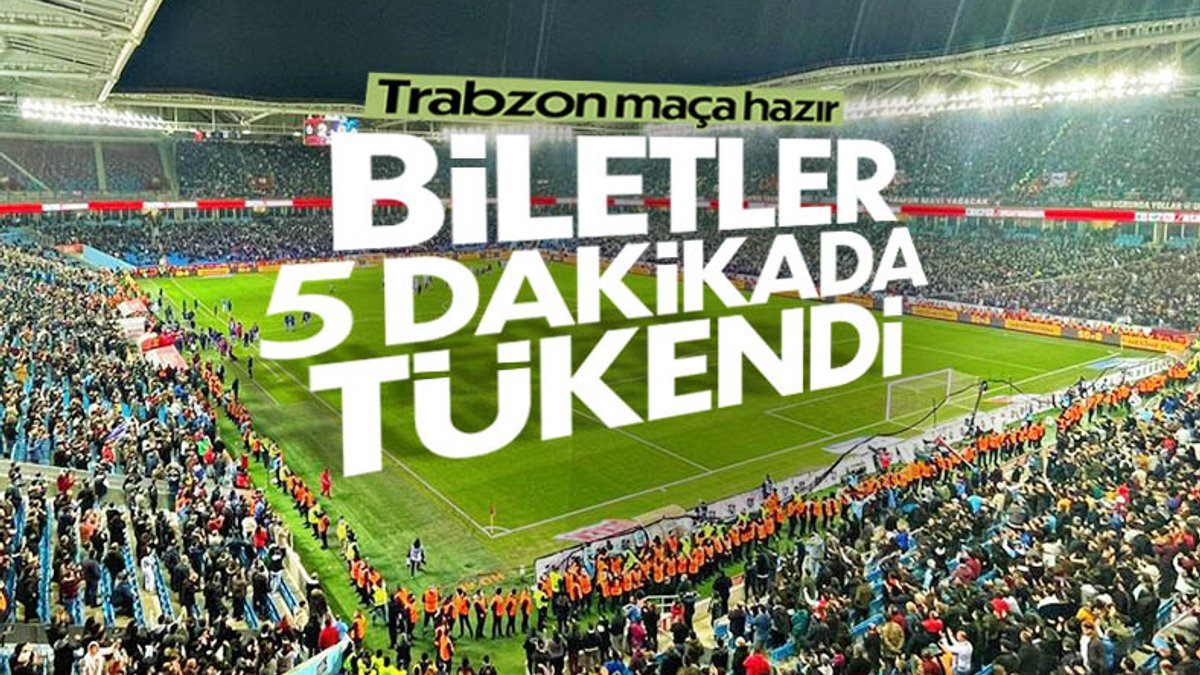 Trabzonspor'un Antalyaspor maçı biletleri tükendi