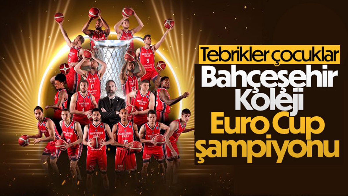 Bahçeşehir Koleji Europe Cup şampiyonu