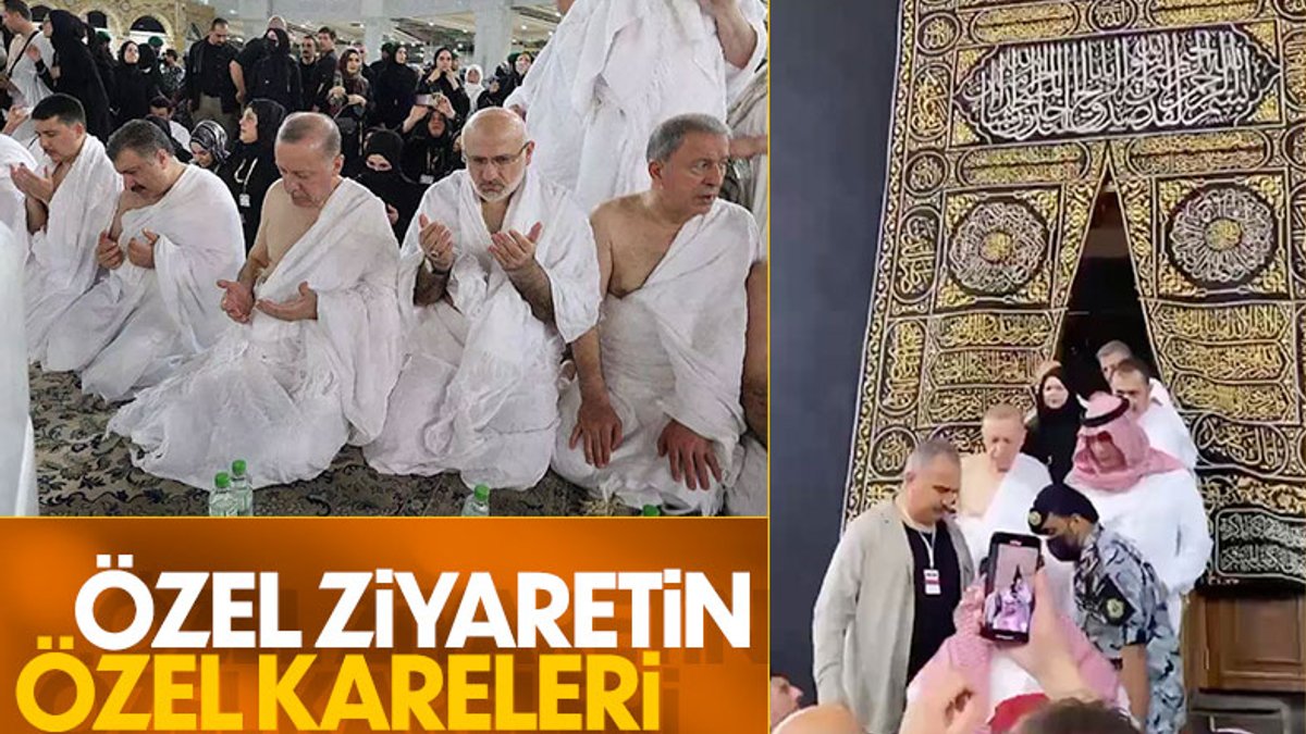Cumhurbaşkanı Erdoğan'ın umre ziyaretinden özel kareler