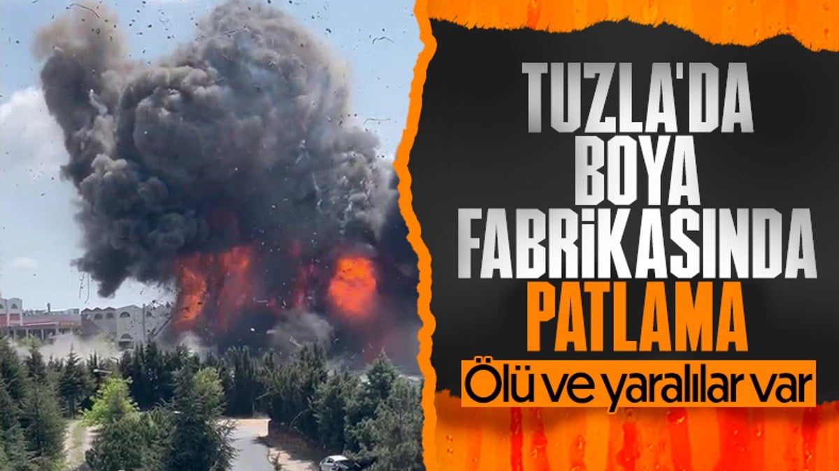 Tuzla'da fabrikada yangın çıktı