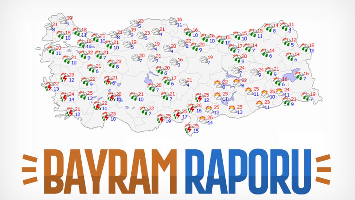 Ramazan Bayramı'nda yağışlı hava etkili olacak