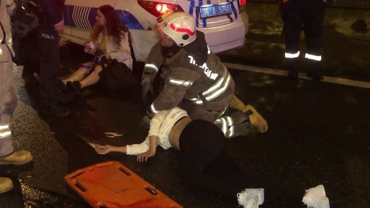 Pendik'te kazalar peş peşe geldi: 2 kişinin durumu ağır