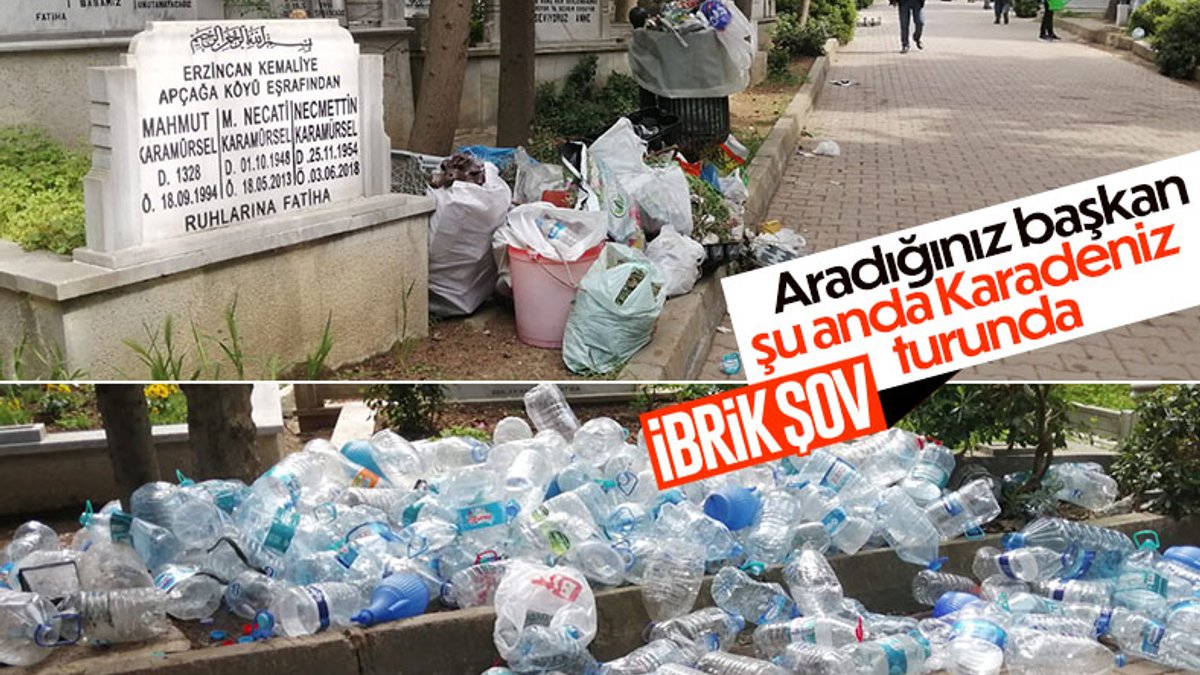 İstanbul'da mezarlıklar çöplüğe döndü