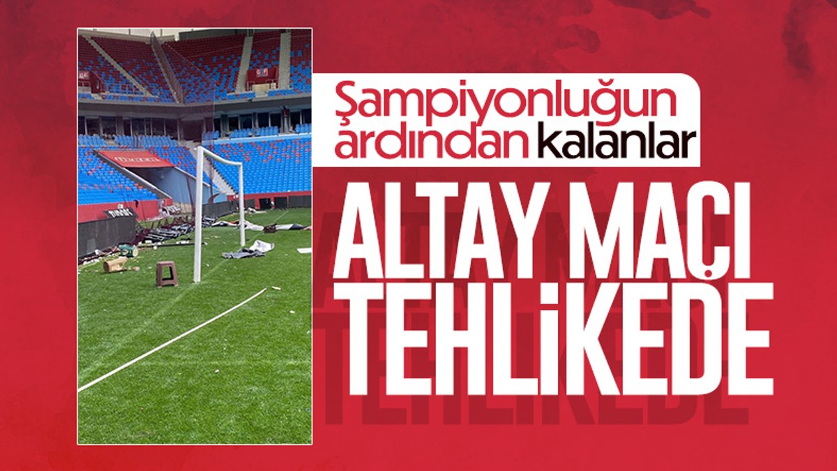 Trabzonspor'da stat, şampiyonluğun ardından hasar aldı