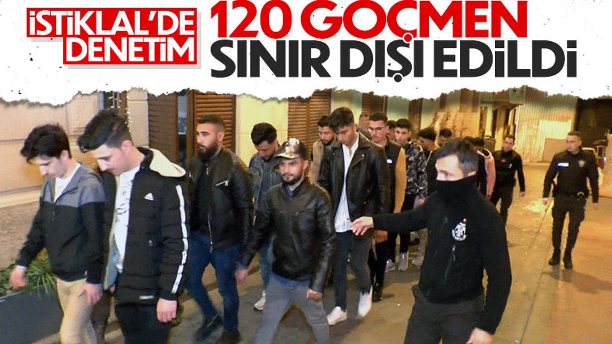 Beyoğlu'nda 120 düzensiz göçmen yakalandı