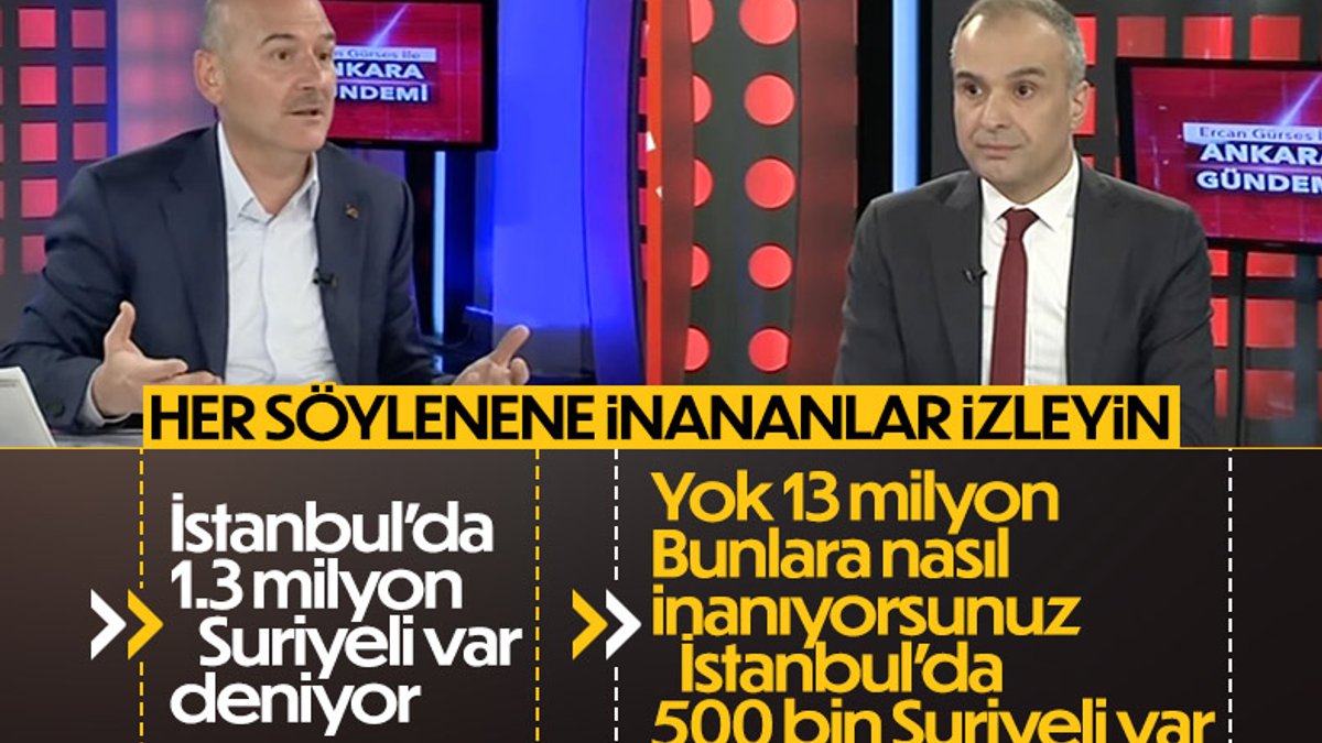 Süleyman Soylu, İstanbul'daki Suriyeli sayısını açıkladı