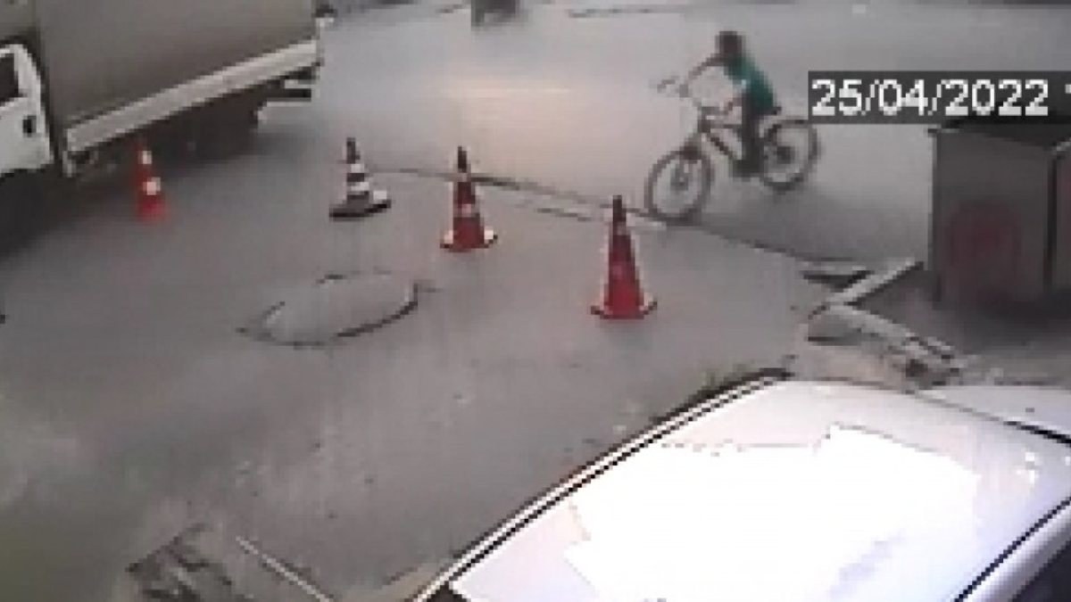 Maltepe'de taksici, bisikletli çocuğu yaraladı