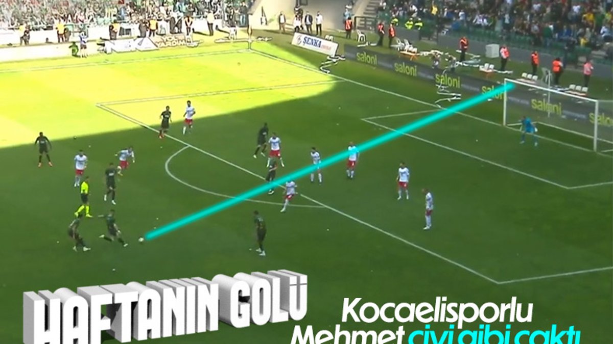 Kocaelisporlu Mehmet Taş'tan klas gol