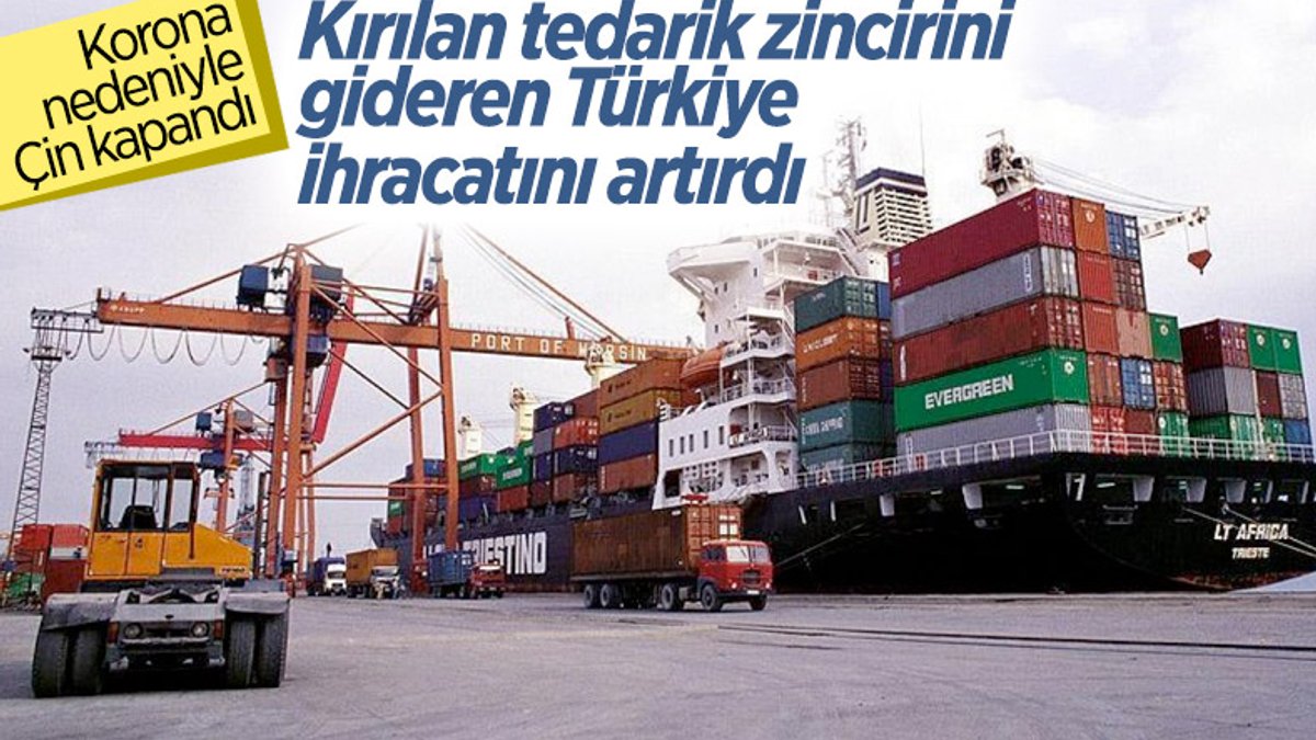 Küresel tedarik zincirindeki kısıtlamalar, Türkiye'nin ihracatını artırdı