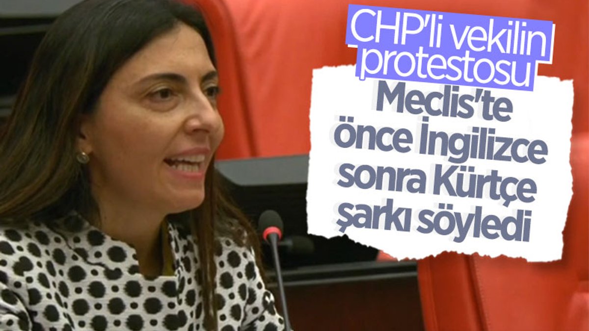 CHP'li vekilin TBMM'de Aynur Doğan protestosu