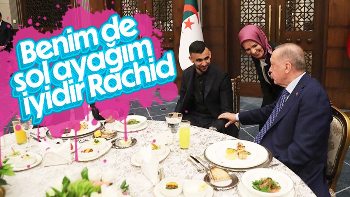 Rachid Ghezzal, Türkiye - Cezayir dostluk yemeğine katıldı