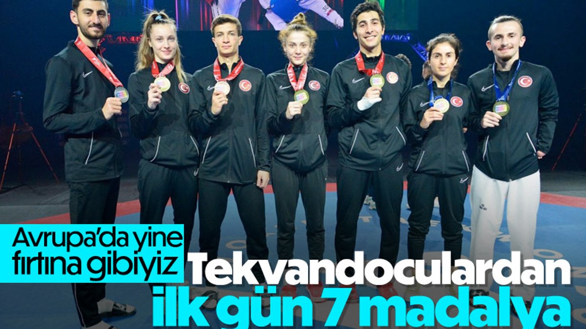 Avrupa Tekvando ve Para Tekvando Şampiyonası'nda ilk günde 7 madalya