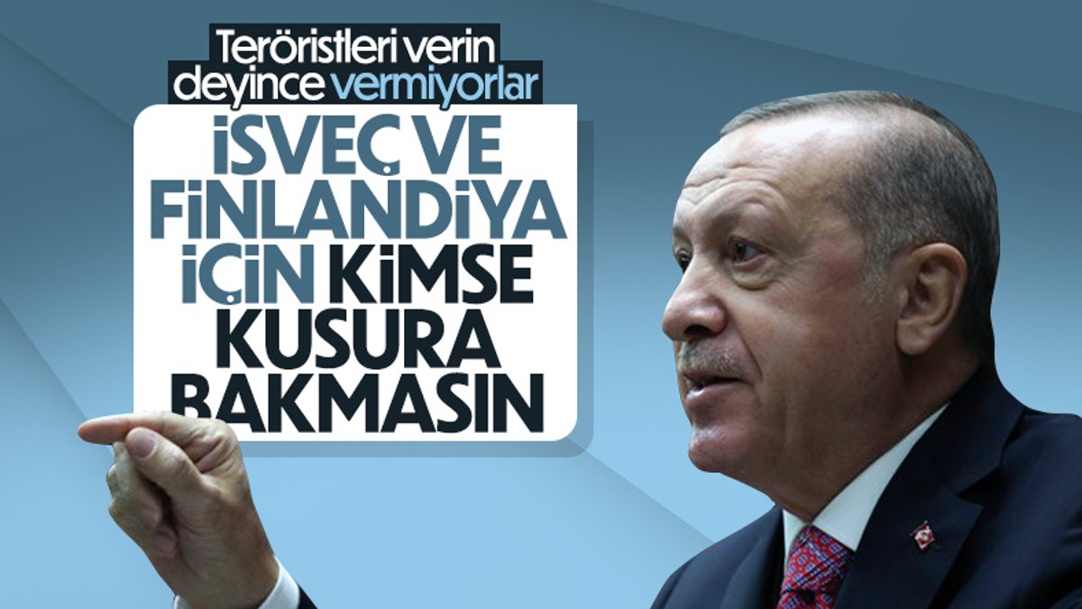 Cumhurbaşkanı Erdoğan: Terör örgütlerinin NATO'ya girmesine evet diyemeyiz