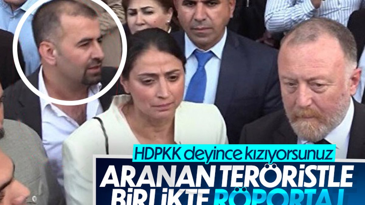 HDP'li vekiller aranan teröristle birlikte açıklama yaptı