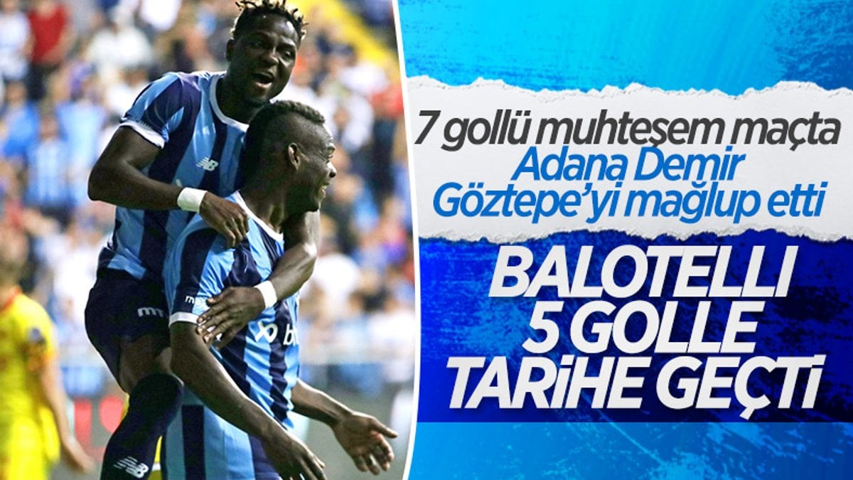 Adana Demirspor, Göztepe'ye 7 gol attı