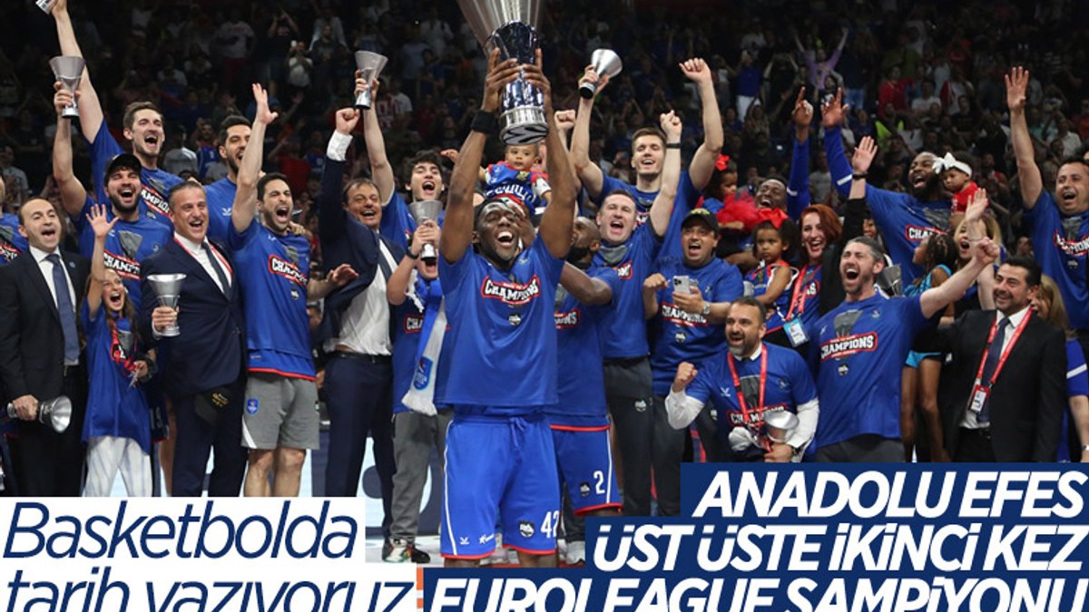 Anadolu Efes Euroleague’de şampiyon oldu