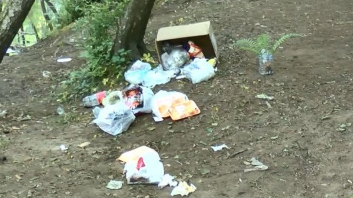  Belgrad Ormanı'na atılan çöpler kirliliğe yol açtı