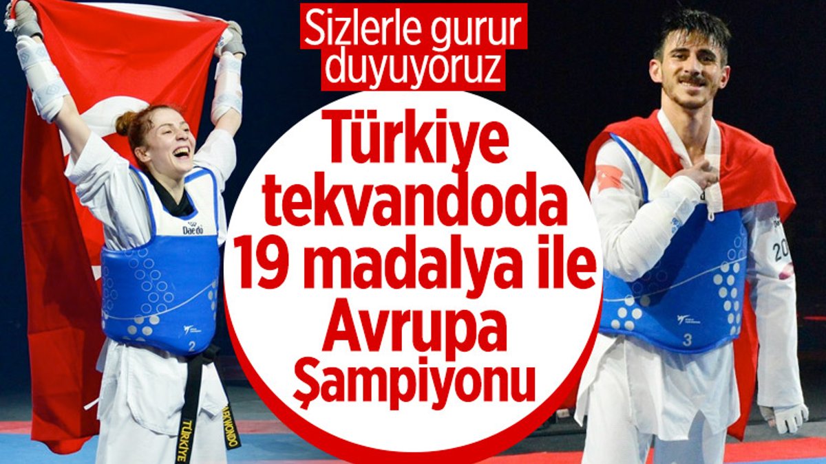 Türkiye, Avrupa Tekvando ve Para Tekvando Şampiyonası'da 19 madalya ile birinci