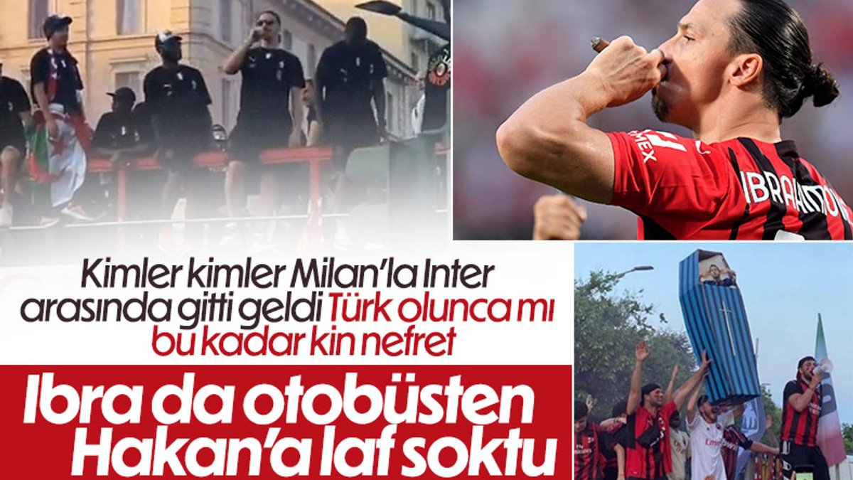 Ibrahimovic, kutlamalarda Hakan Çalhanoğlu'na sataştı