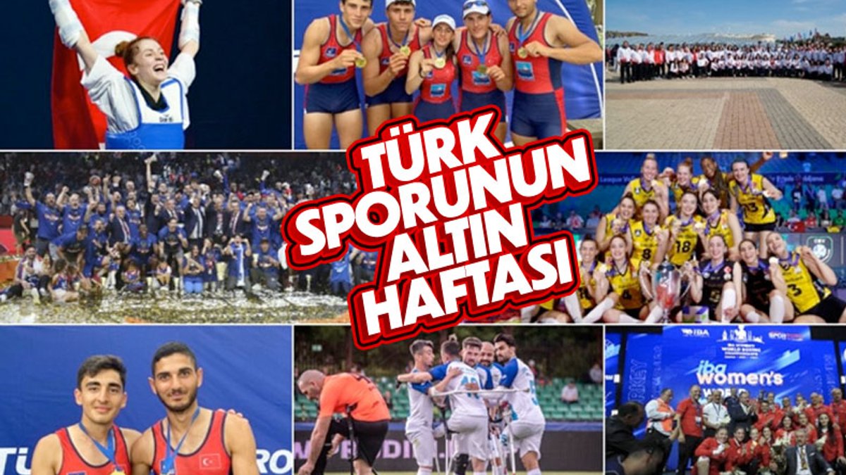 Milli sporcularımız, Türkiye'ye başarılarla dolu bir hafta yaşattı