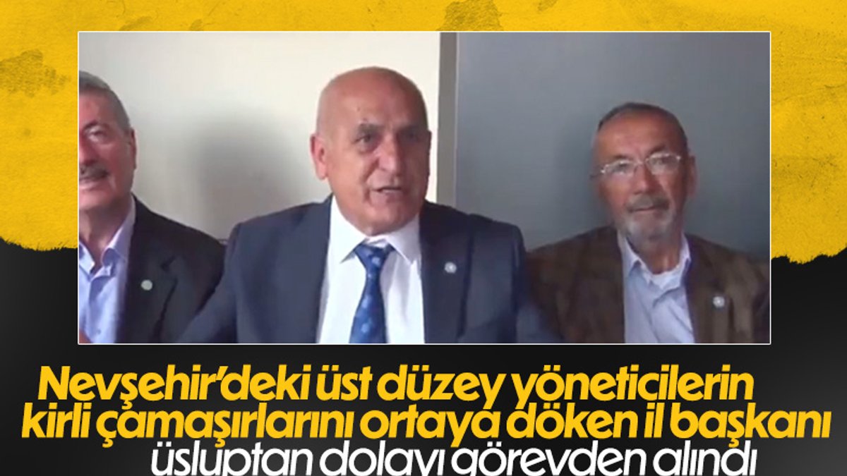 Meral Akşener, Nevşehir İl Başkanı Ömer Ay'ın istifasını istedi