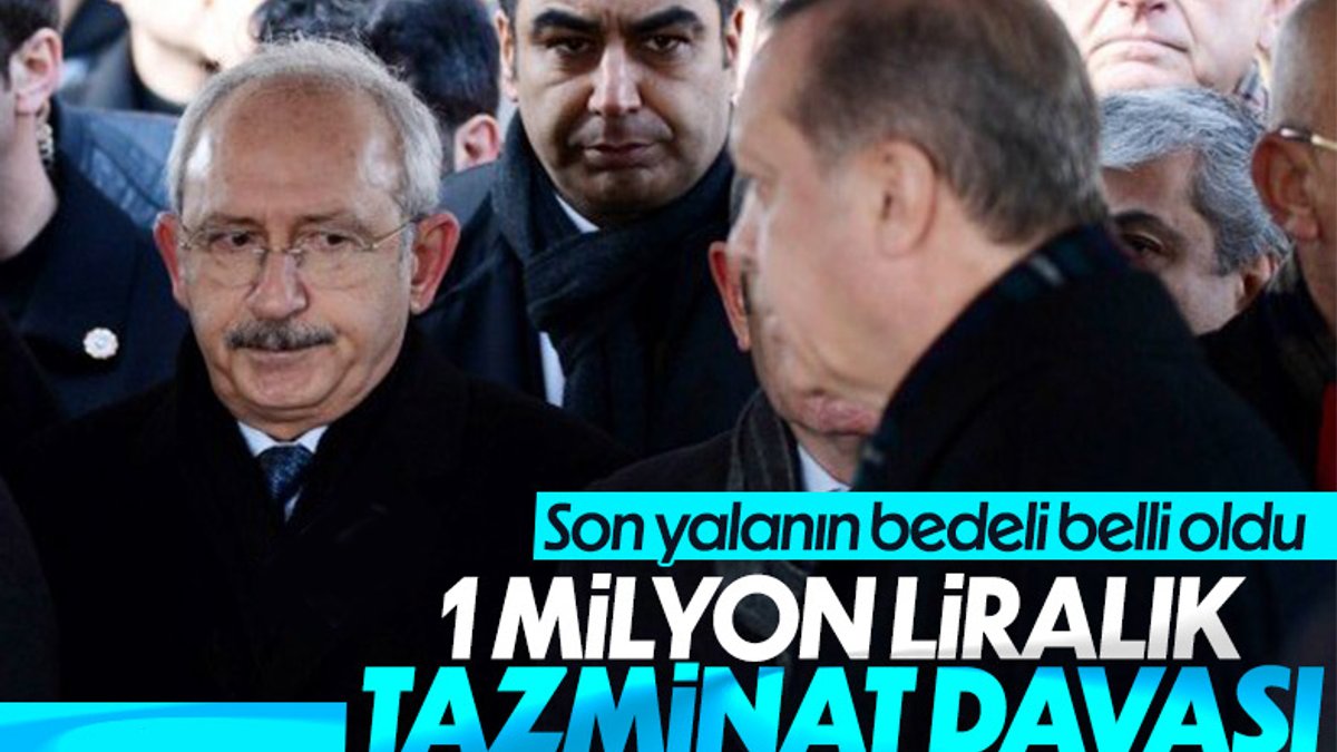 Cumhurbaşkanı Erdoğan, Kılıçdaroğlu'na 1 milyonluk tazminat davası açtı