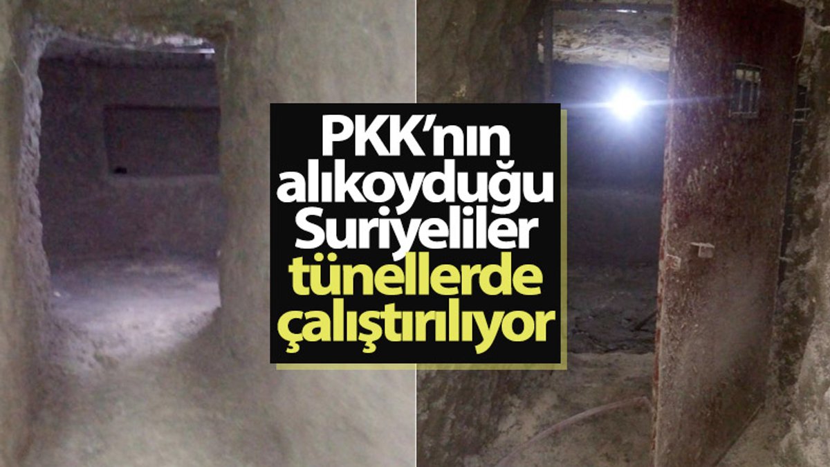 Terör örgütü PKK, Suriye'de alıkoyduğu sivillere tünel kazdırıyor