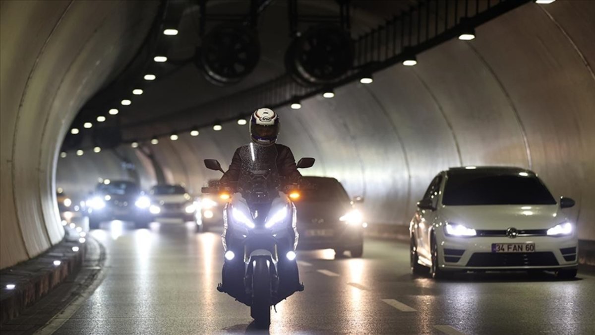 Avrasya Tüneli'nden, 1 ayda 21 bin motosiklet geçti