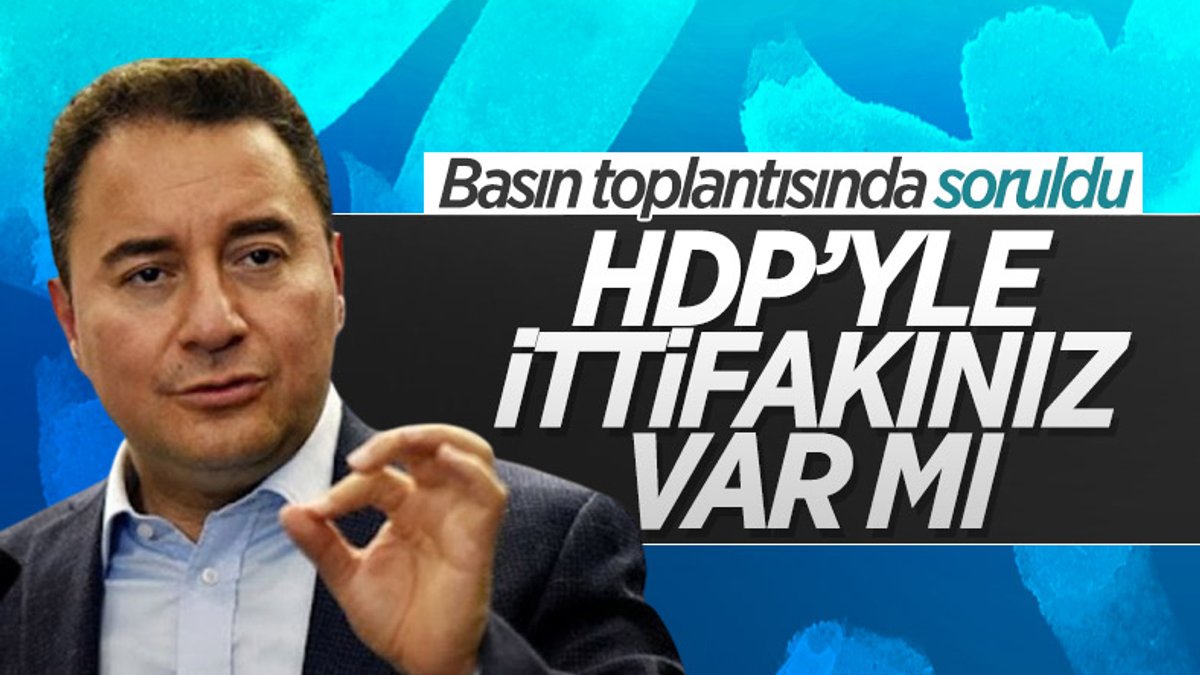 Ali Babacan: 6'lı masada HDP yok