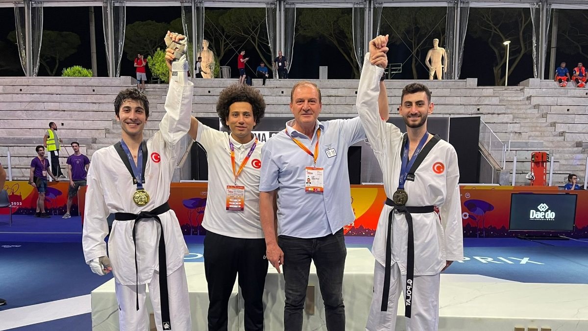 Hakan Reçber, Taekwondo Grand Prix’inde altın madalya kazandı