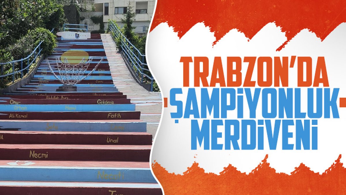 Trabzon'da şampiyonluk merdiveni