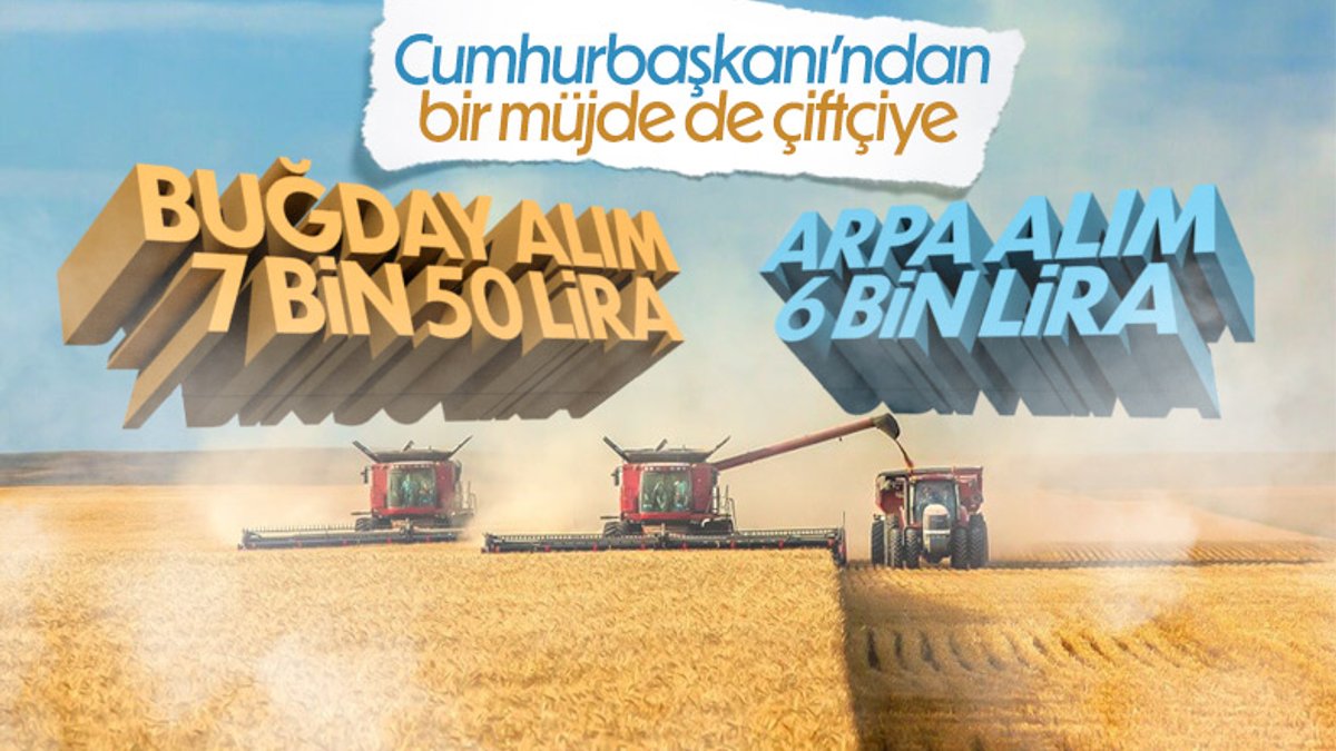Cumhurbaşkanı Erdoğan, buğday alım fiyatını açıkladı