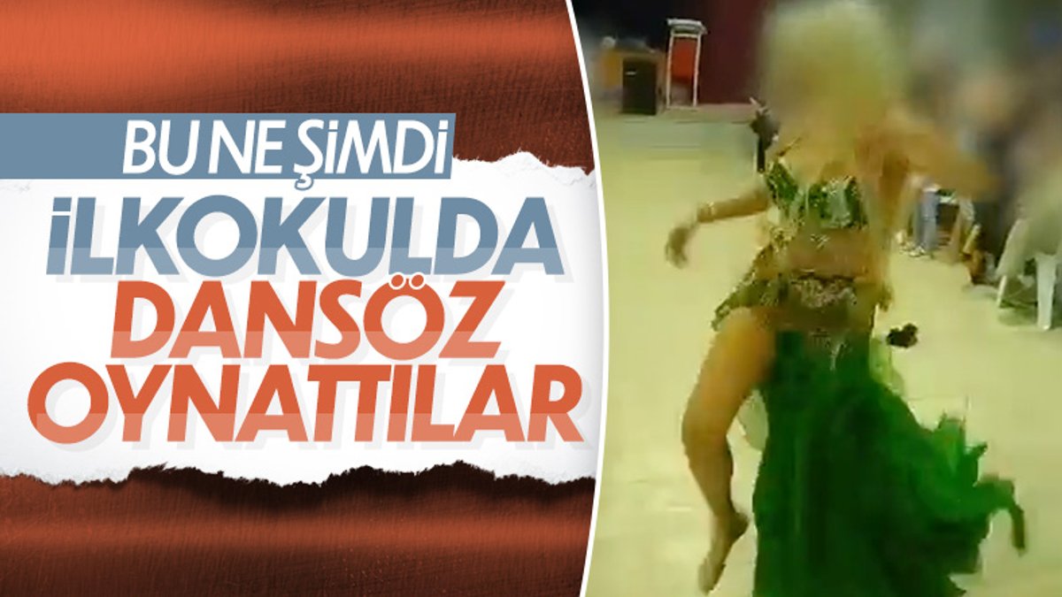 Bursa'daki ilkokulda 'dansözlü' etkinlik