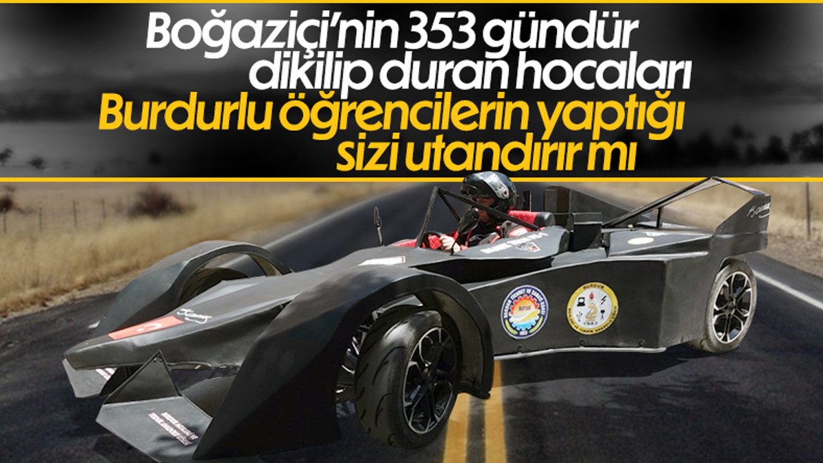Burdur'da lise öğrencileri elektrikli Formula aracı üretti